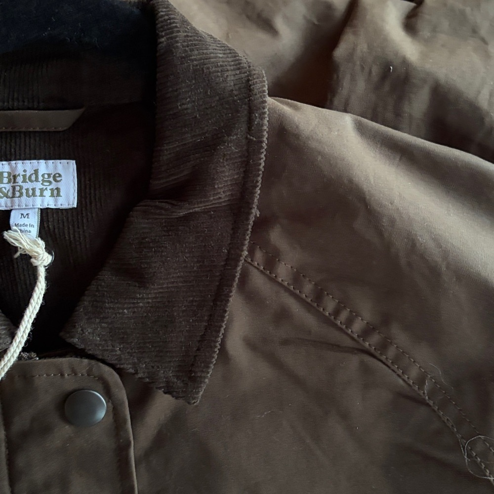 Nwt Bridge & Burn Ponderosa Olive Waxed Cotton Millerain Jacket — image 4 of 4